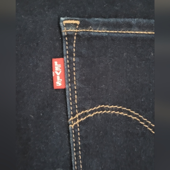Levi's 311 Shaping Skinny classic dark denim wash Women's size 29 blue jeans - Picture 8 of 12